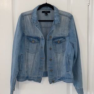 Light-Wash Faded Denim Jacket